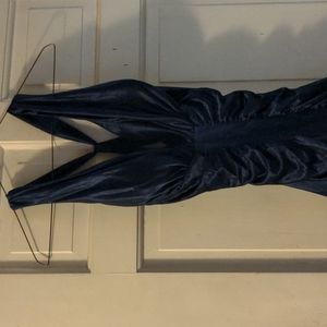 Navy Blue Evening Gown